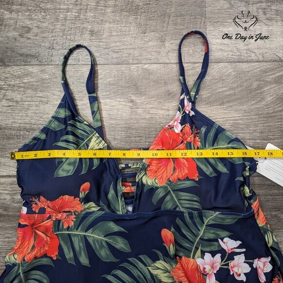 Visailiy Floral Tankini Top Size XL - Picture 3 of 5